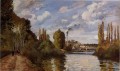 riverbanks in pontoise 1872 Camille Pissarro Landscapes